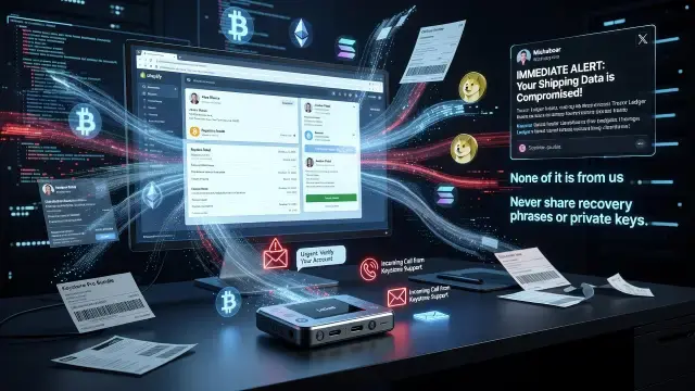 Keystone Breach Exposes Crypto Wallet Buyers' Shipping Data, Sparks Phishing Alerts